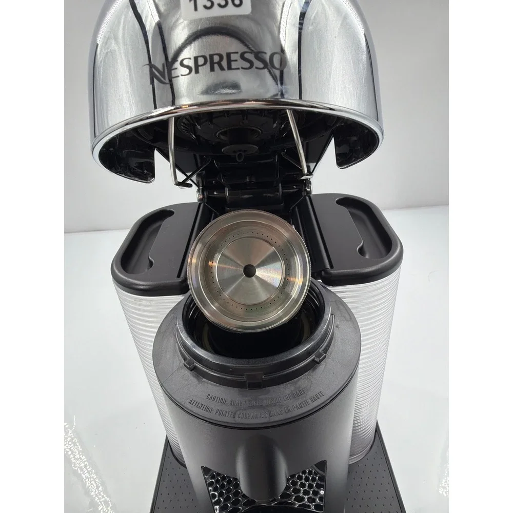 Nespresso Vertuo Evoluo Coffee Espresso Machine Breville Chrome Black BNV220CRO - Picture 3 of 8